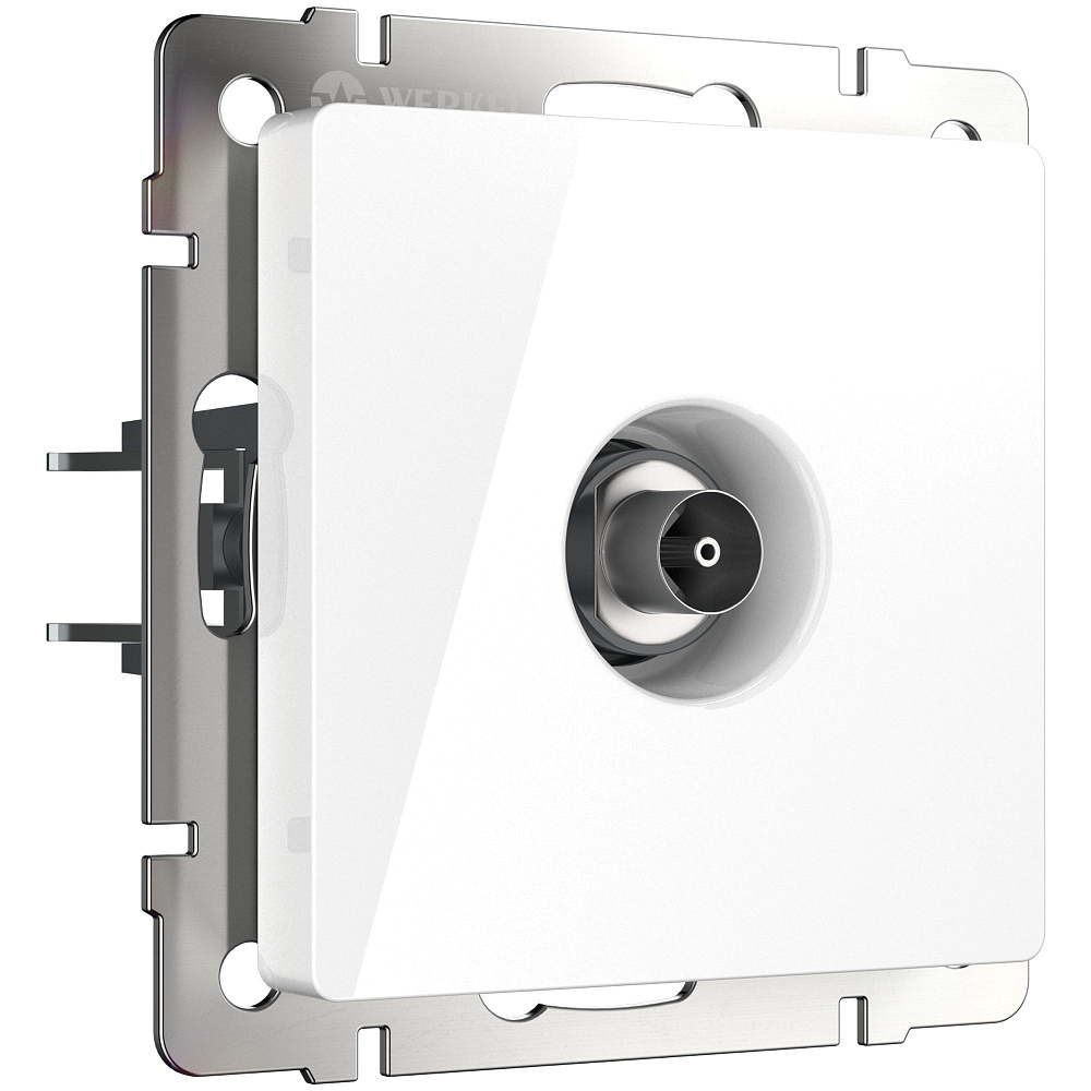 картинка ТВ-розетка оконечная белая WL01-TV W1183001 Werkel 051107 