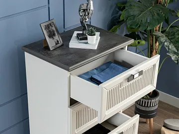 картинка Комод Marmaris Cream Chest of Drawer Weltew 