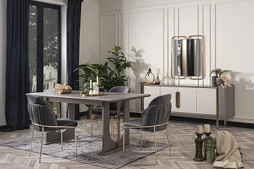 картинка Стол обеденный Florya Dining Table Weltew  являющийся официальным дистрибьютором в России 