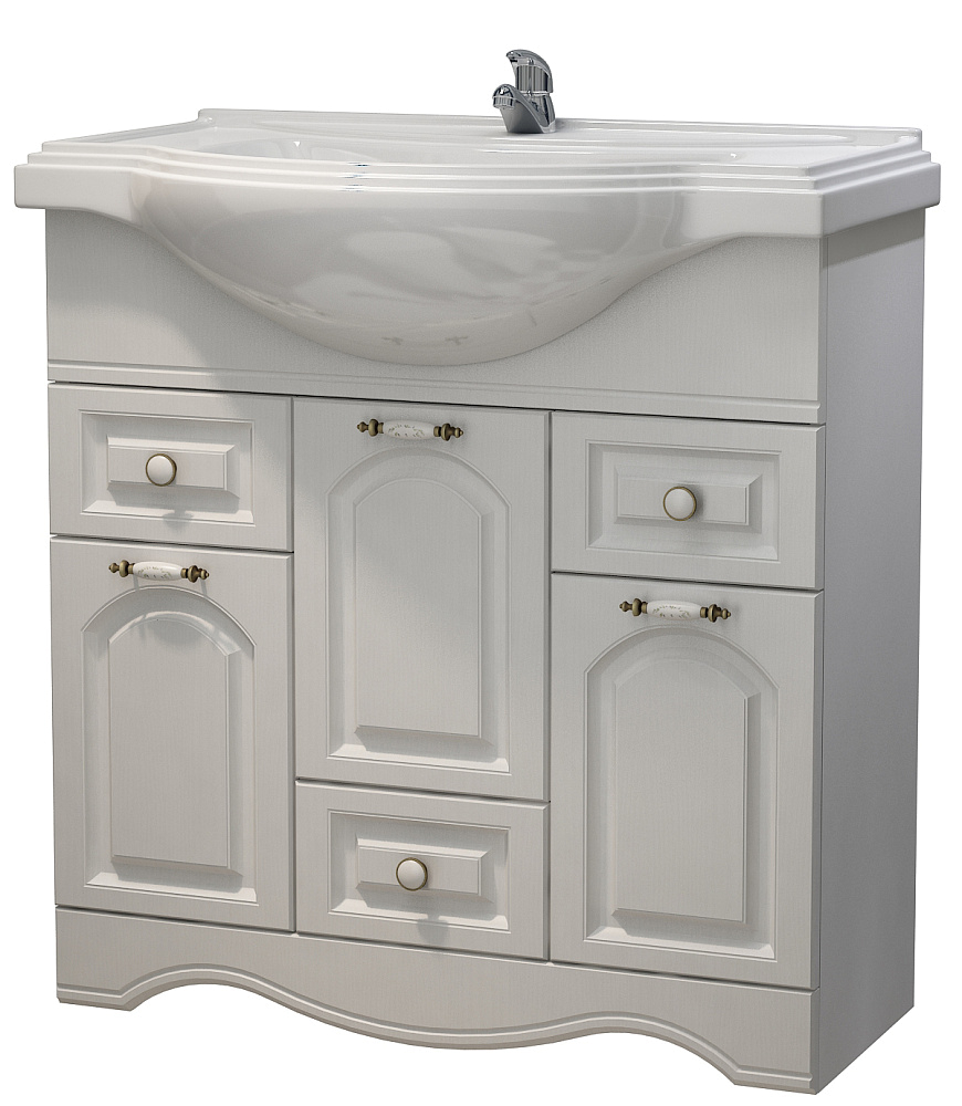 картинка Тумба Прованс 80 без раковины DB3 браш золото Я Мебель 