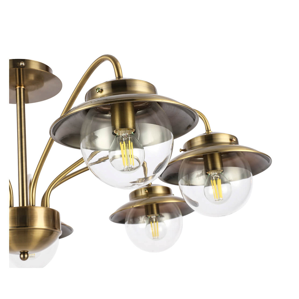 Люстра ST-Luce SLE110102-07 Античная Бронза/Прозрачный от гипермаркета ТАТАЕВ