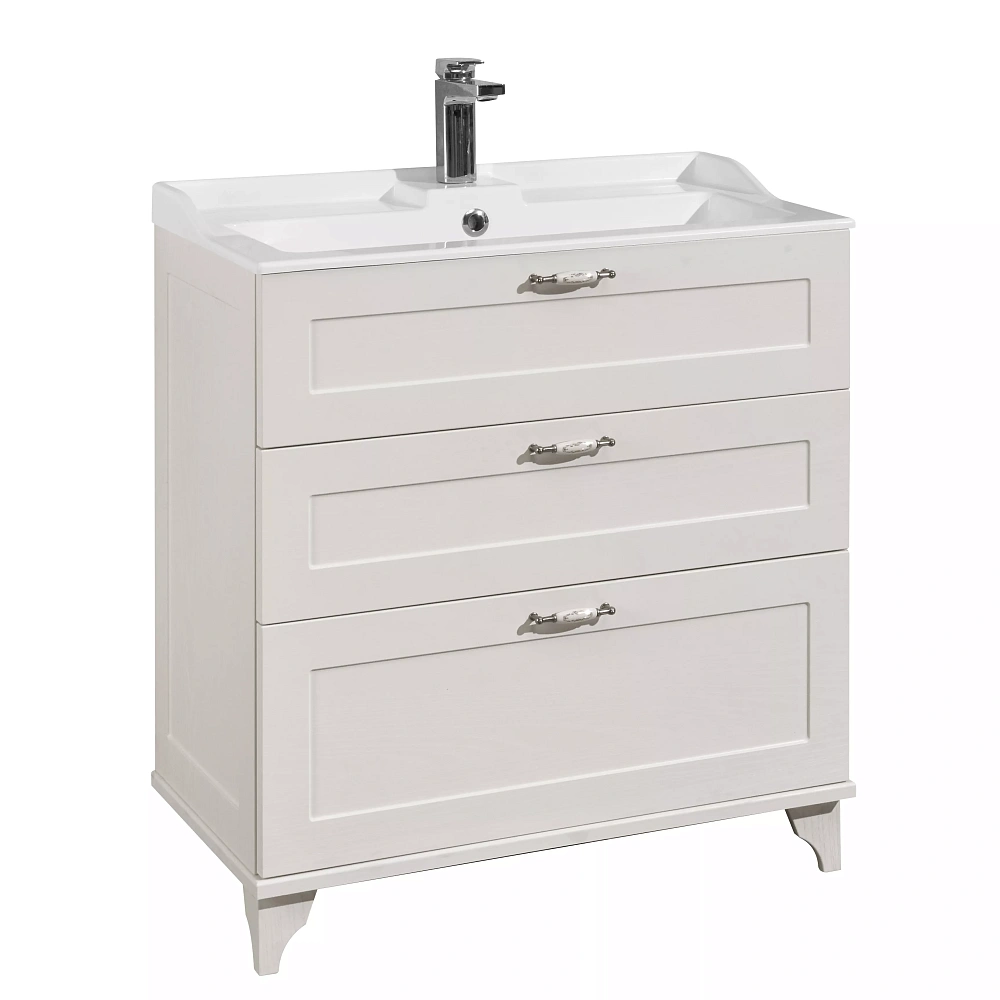 картинка Тумба Леон 80 Н (Дуб белый) ум. Фабиа 80 Акватон 