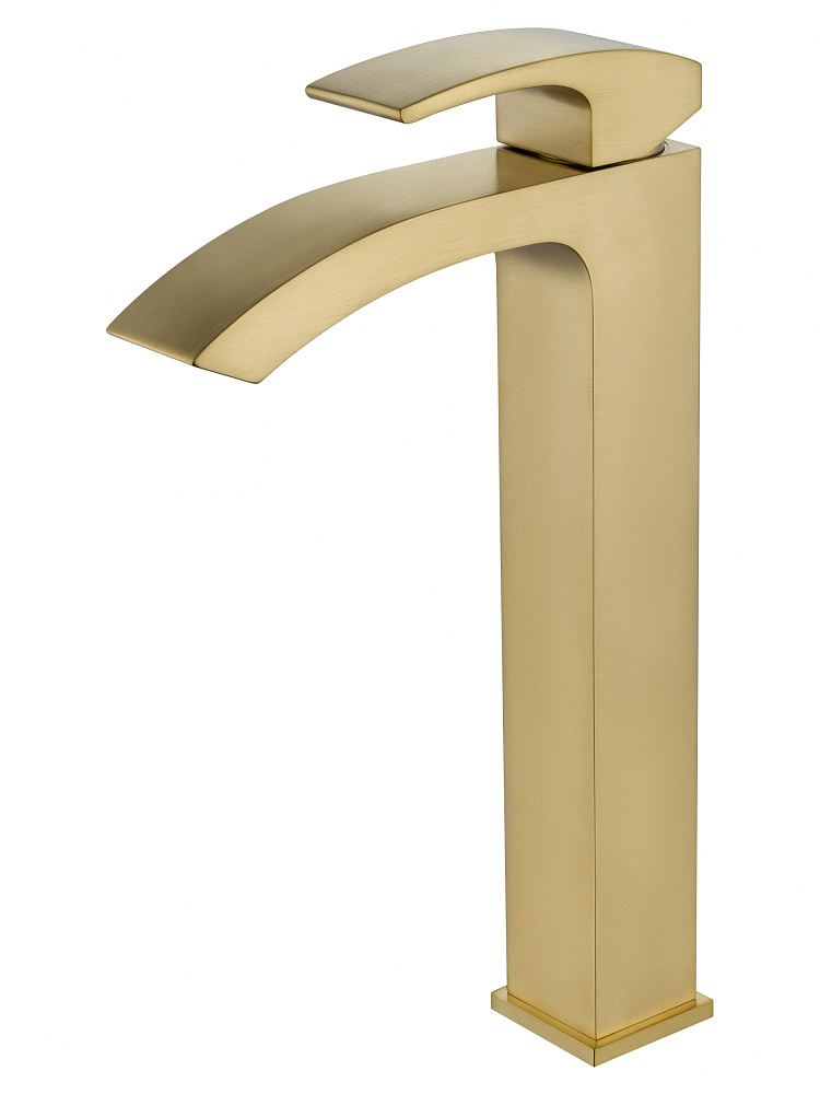 картинка Смеситель для раковины WW-88239009-BG высокий брашированное золото Wonzon & Woghand 