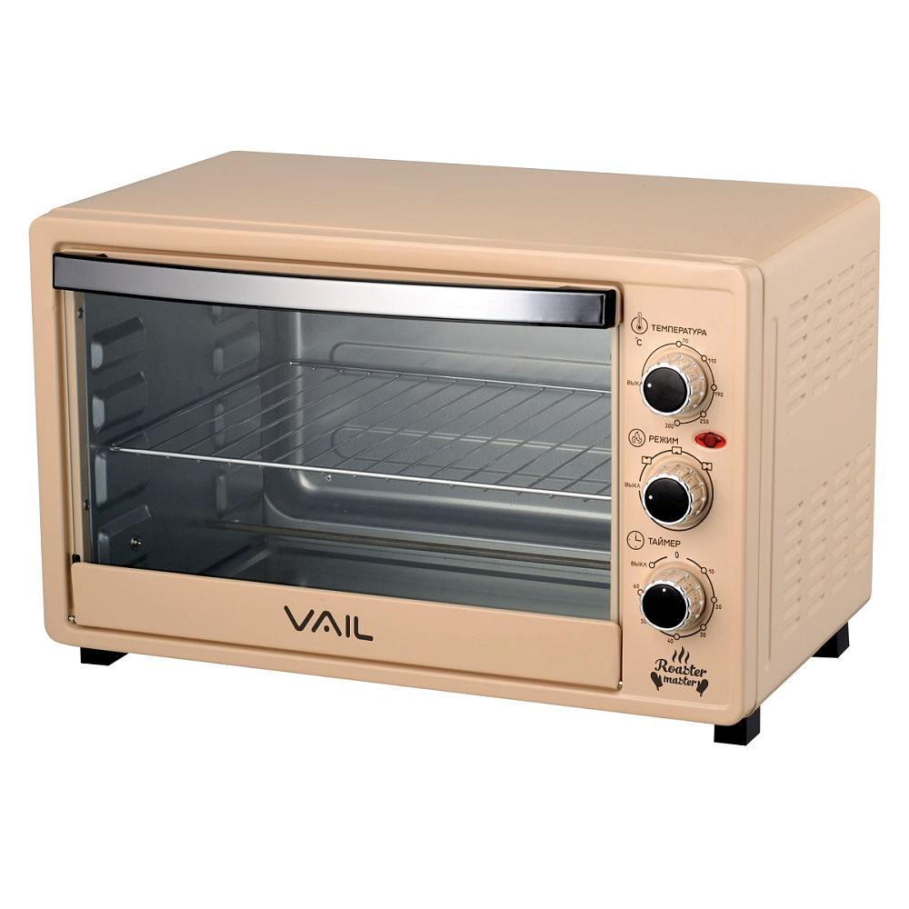 картинка Духовка электрическая Vail VL-5000 бежевая 35л 