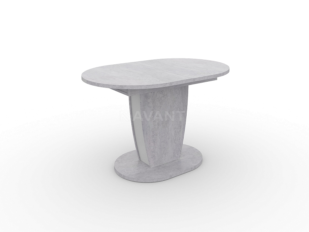 картинка Стол обеденный Solo (1200-1600*800*755) Cement Light/White 