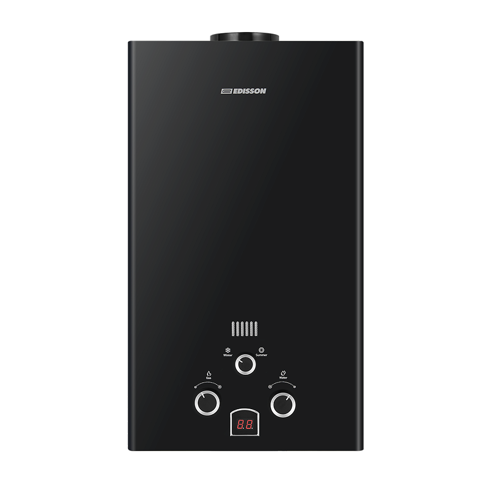 картинка Водонагреватель газовый Edisson E 20 D Black 