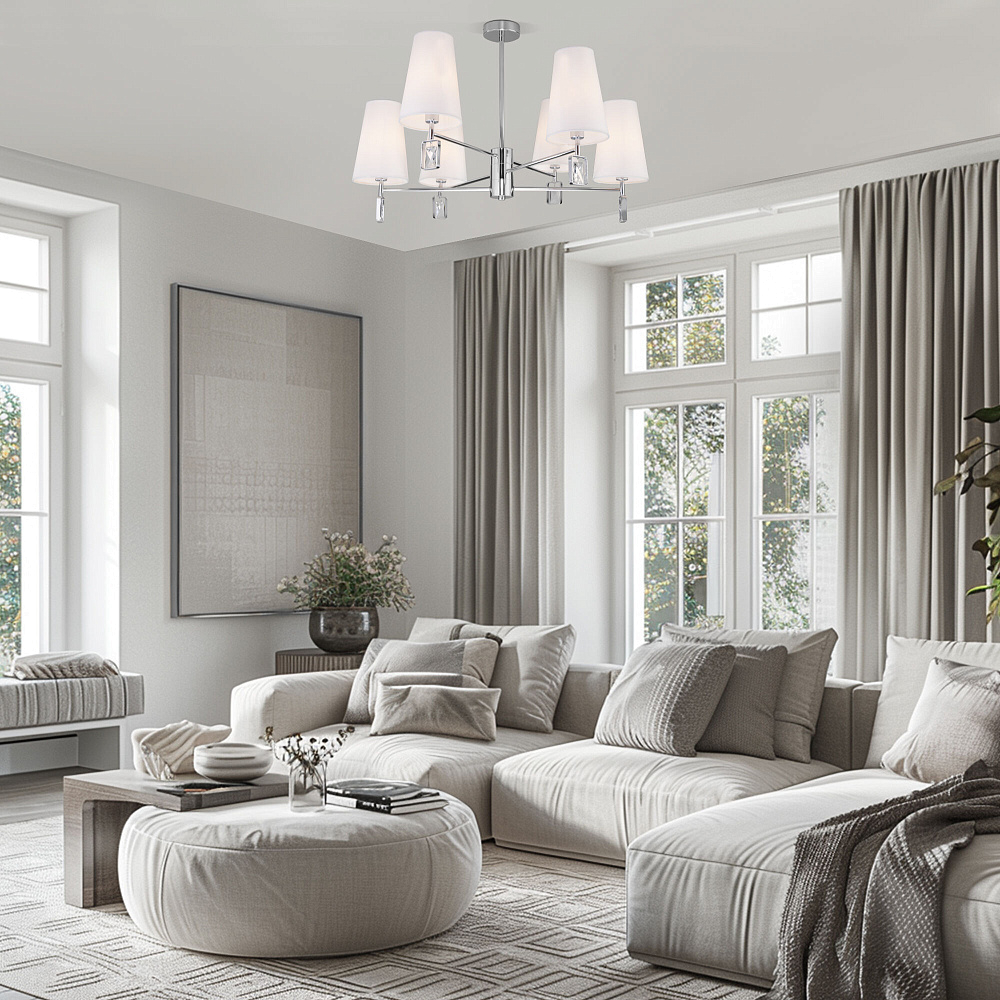 Люстра Strotskis 60137/6 Хром от гипермаркета ТАТАЕВ