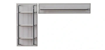 картинка Полка для книг Emirgan Wall Unit Upper side 180cm Weltew  являющийся официальным дистрибьютором в России 
