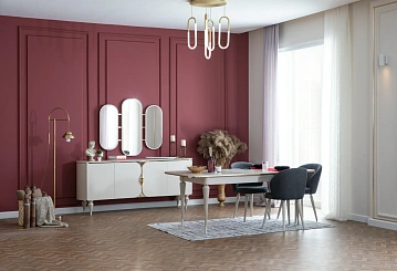 картинка Стол обеденный Belinda Dining Table Openable Weltew 