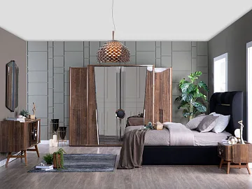 картинка Шкаф Malta Wardrobe 6-ти дверный Weltew 