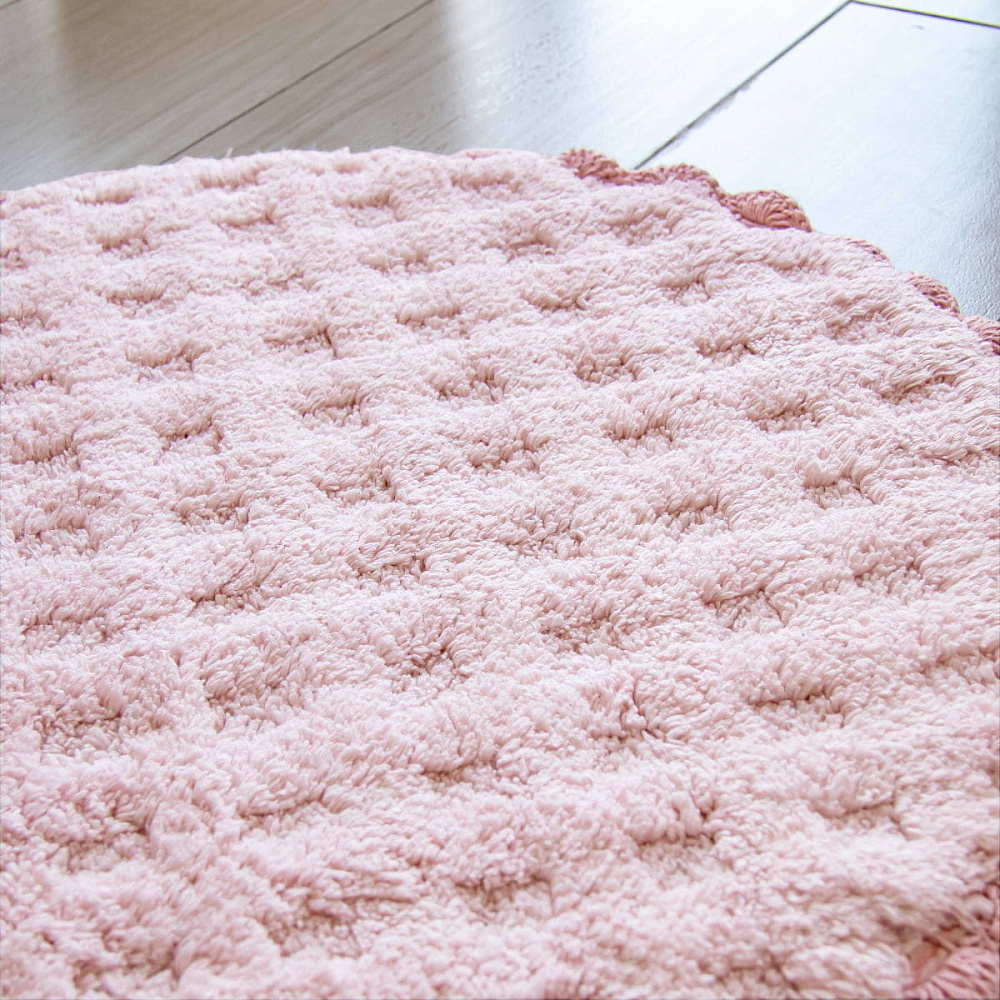 картинка Коврик Arya 60*100 для ванной Sara светло-розовый 