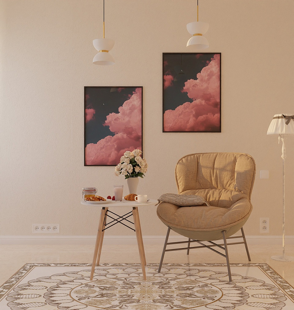 картинка Панно керамическое 12HGT6729-1 светлый 240*180см (4,32м2/12шт) 