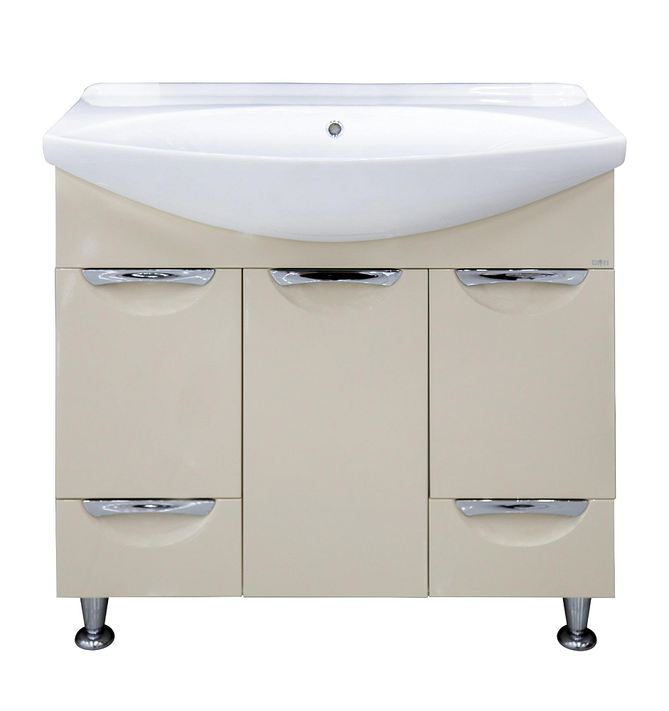 картинка Тумба Орхидея 85 2 ящ. бежевый эмаль ум. Лагуна 85 Misty 