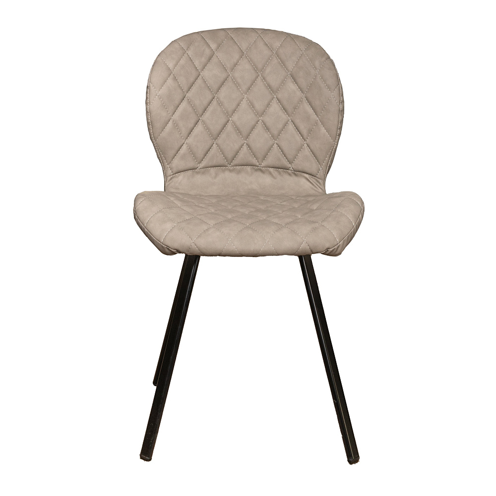 картинка Стул Руза черный сиденье винилкожа антик серый 