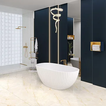 картинка Ванна Sapphire 170*85*61 Solid Perfection белая AQUA DE MARCO 