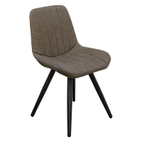 картинка Стул Инта коричневый сиденье винилкожа коттон темно-коричневый 