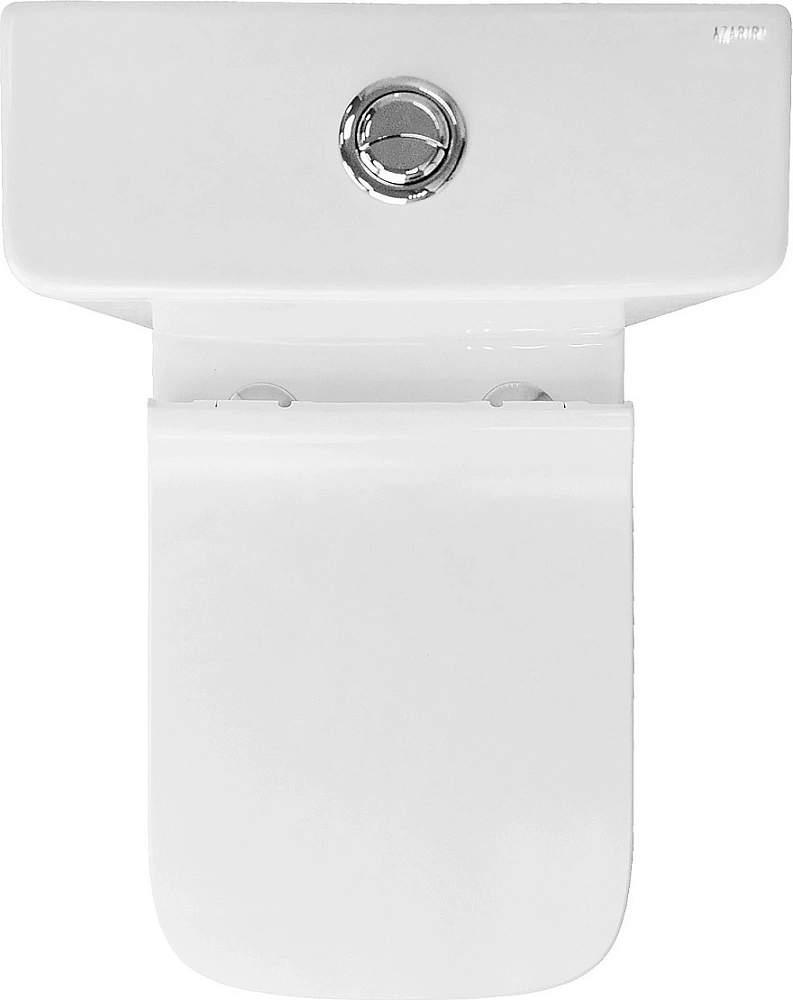 картинка Унитаз Quadro напольный безободковый в компл. с бачком и сид. микрол и арматурой AZ-2175 UQ1 Azario 