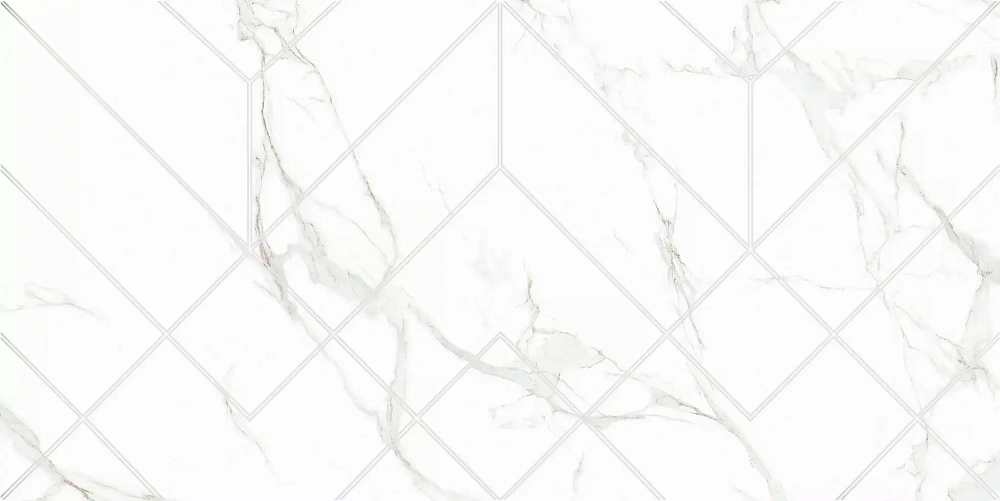 картинка Декор Amuletto White 5AM0105M 25*50см (1м2/8шт) 