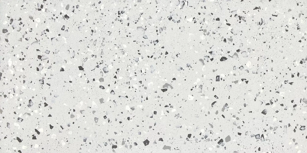 картинка Керамогранит Terrazzo Plus Silver серый матовый 60*120см 1сорт (1.44м2/2шт) 