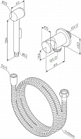 картинка Гигиенический душс держателем и шлангом AM/PM F0202100 
