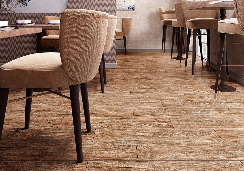 картинка Образец керамогранита с наклейкой Madera SSGFA92MDR40R 20*90 