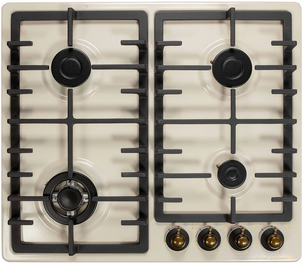картинка Варочная поверхность газовая Il Monte BH-604E ivory rustico 