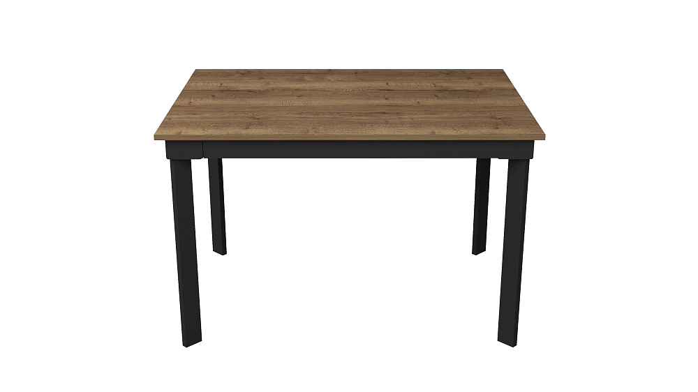 картинка Стол Хилтон ЛДСП/металл 1200(2035)*800 Дуб ГалифаксТабак/черный 