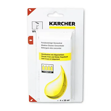 картинка Стеклоочиститель 4*20мл 6.295-302 Karcher  являющийся официальным дистрибьютором в России 