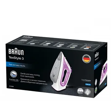 картинка Утюг Braun SI 3030 PU  являющийся официальным дистрибьютором в России 