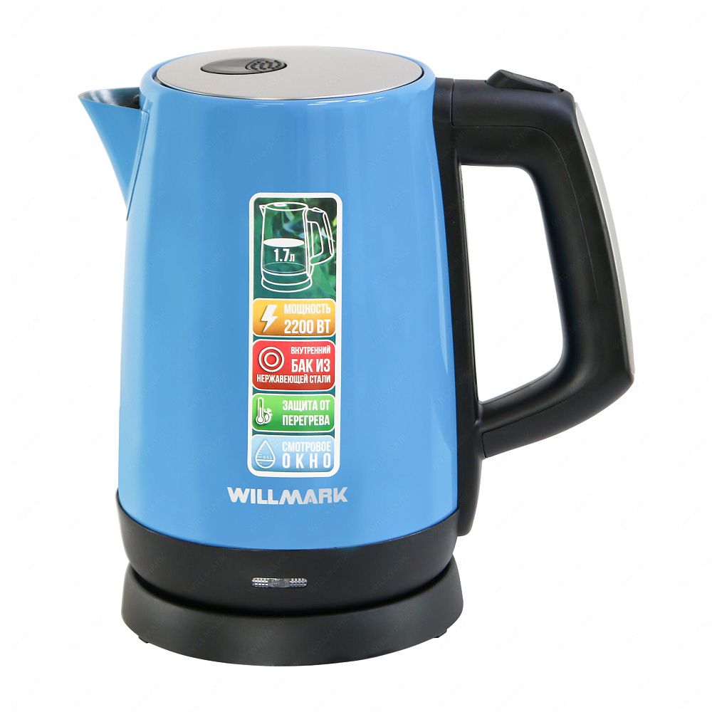 картинка Чайник электрический Willmark WEK-1758S Голубой 