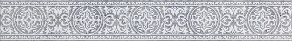 картинка Бордюр керамический Rene 153071-1 серый 7*50см 