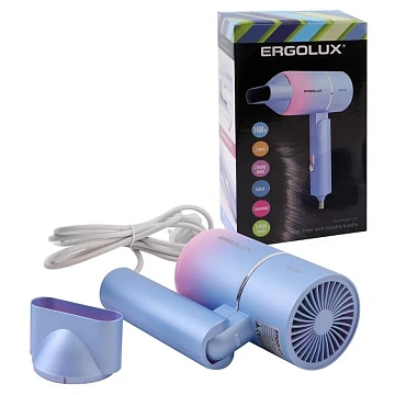 картинка Фен Ergolux ELX-HD10-C13 Голубой/розовый 1400Вт 