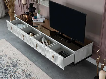 картинка Подставка ТВ Belgrad Wall Unit Lower Side Weltew  являющийся официальным дистрибьютором в России 