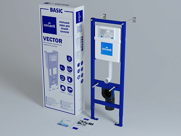 картинка Инсталляция для унитаза Vector S-IN-MZ-VECTOR Cersanit  являющийся официальным дистрибьютором в России 