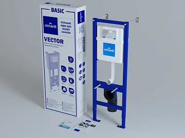 картинка Инсталляция для унитаза Vector S-IN-MZ-VECTOR Cersanit  являющийся официальным дистрибьютором в России 