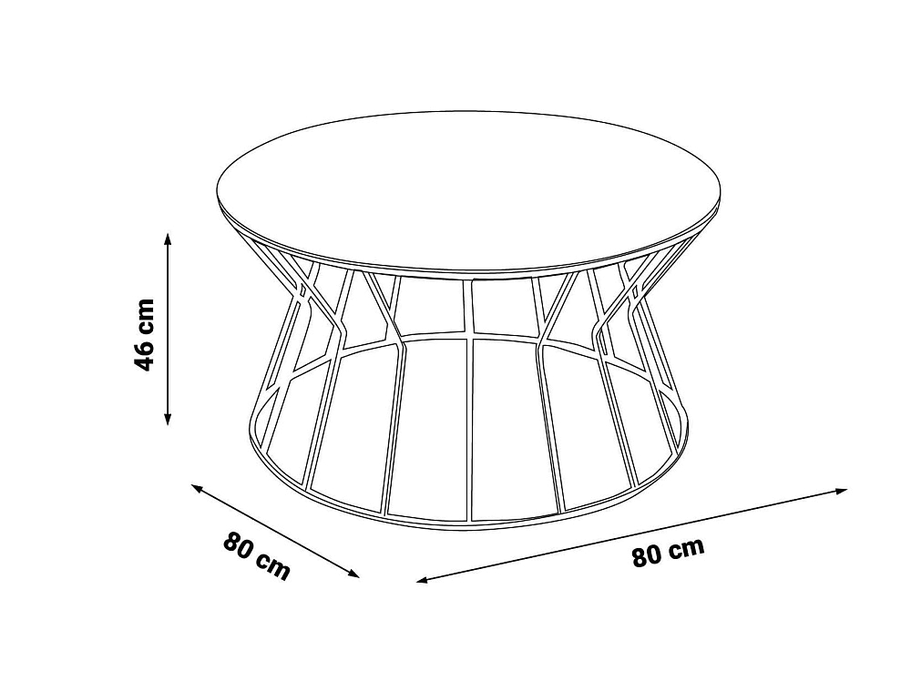 картинка Стол журнальный Kum Saati Coffee Table Krom Smoke Mirror Weltew 