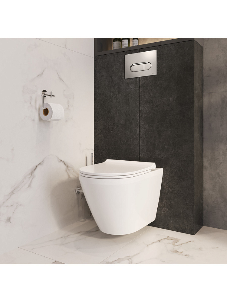 картинка Унитаз подвесной integra,безободковый 7041В003-0075+Сиденье 110-003-019 Vitra 