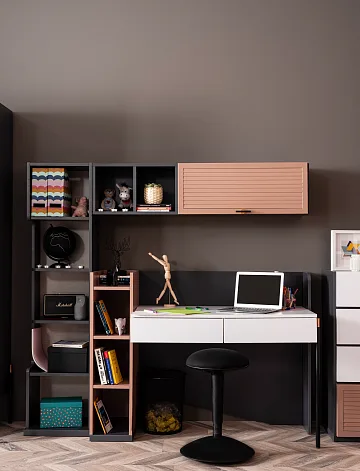 картинка Стол рабочий Avsa Young Workstation(Left Shelf Block) Weltew  являющийся официальным дистрибьютором в России 