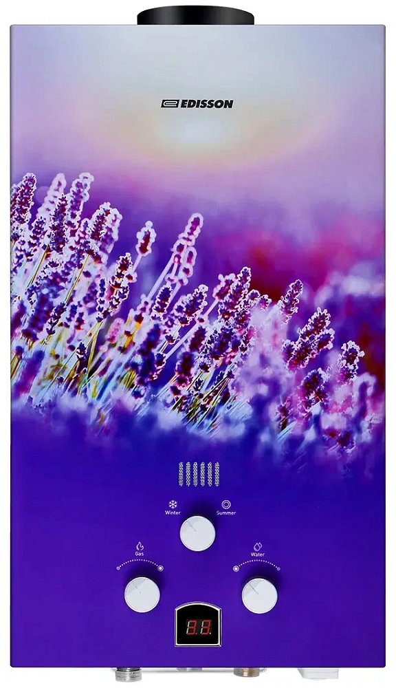 картинка Водонагреватель газовый Edisson E 20 GD Лаванда 