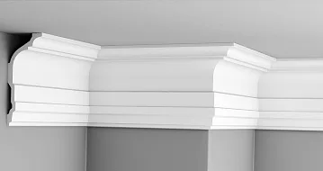 картинка Плинтус потолочный GPL-9 156*68 (12шт)  являющийся официальным дистрибьютором в России 