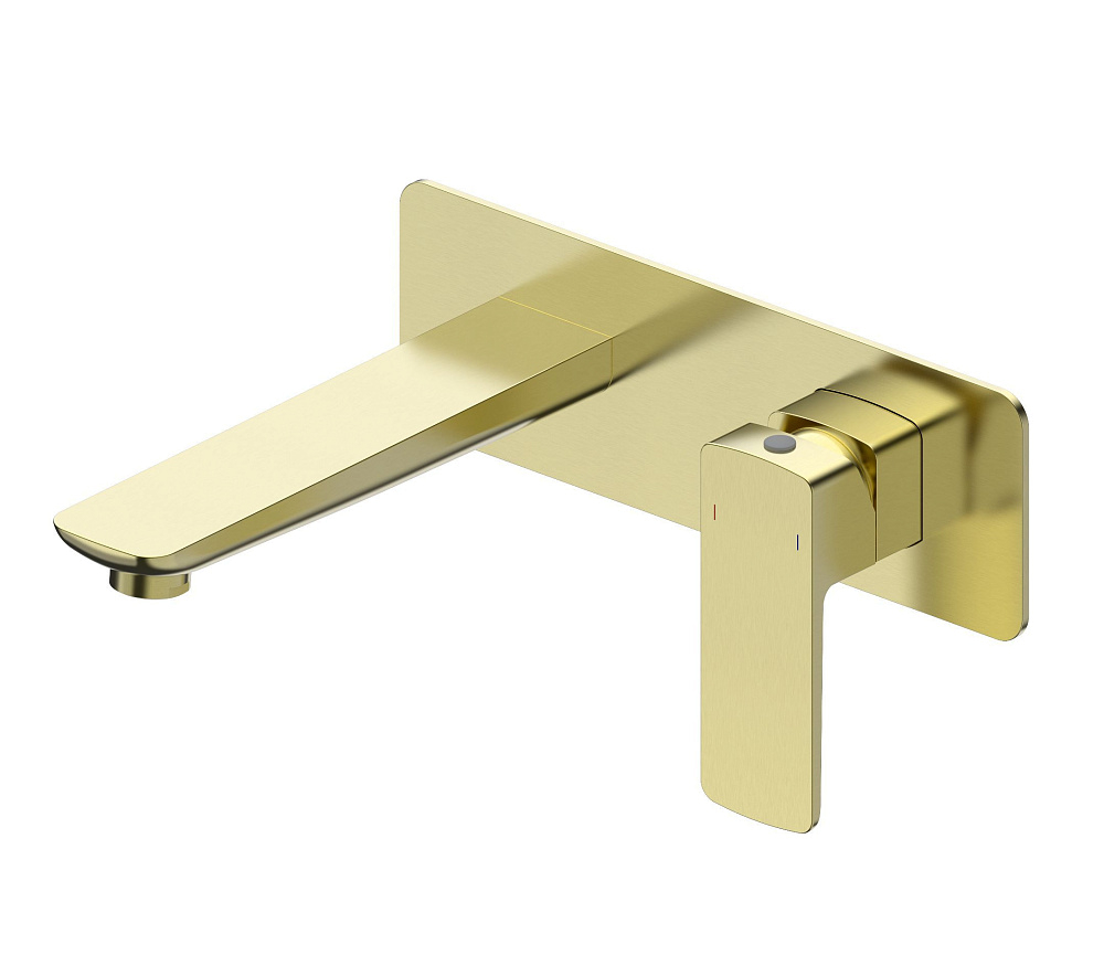 картинка Смеситель для раковины WW-88869003-BG встраиваемый брашированное золото Wonzon & Woghand 