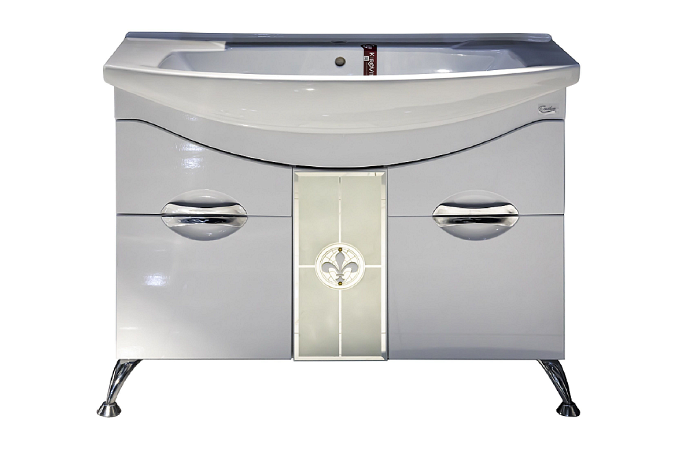 картинка Тумба ФЛОРЕНА 105,13 белая (ум,Элеганс-105) Nika 