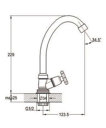 картинка Смеситель G-Lauf JIK1-A102-A  являющийся официальным дистрибьютором в России 