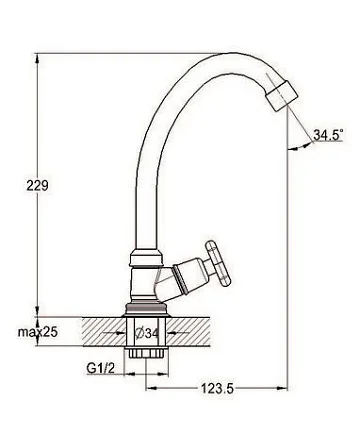 картинка Смеситель G-Lauf JIK1-A102-A  являющийся официальным дистрибьютором в России 