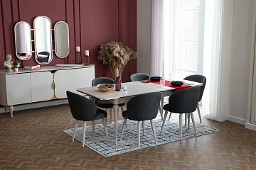 картинка Стол обеденный Belinda Dining Table Openable Weltew 