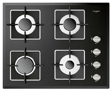 картинка Варочная поверхность газовая Fulgor-Milano FCLH 604 GTWKBK  являющийся официальным дистрибьютором в России 