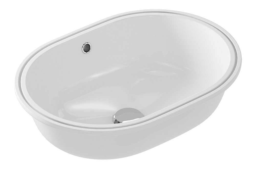 картинка Раковина под столешницу Caspia 55 1 отв. Cersanit 