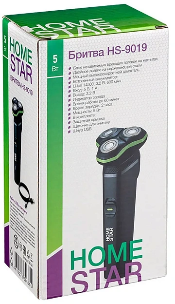 картинка Бритва Homestar HS-9019/ 108148  являющийся официальным дистрибьютором в России 