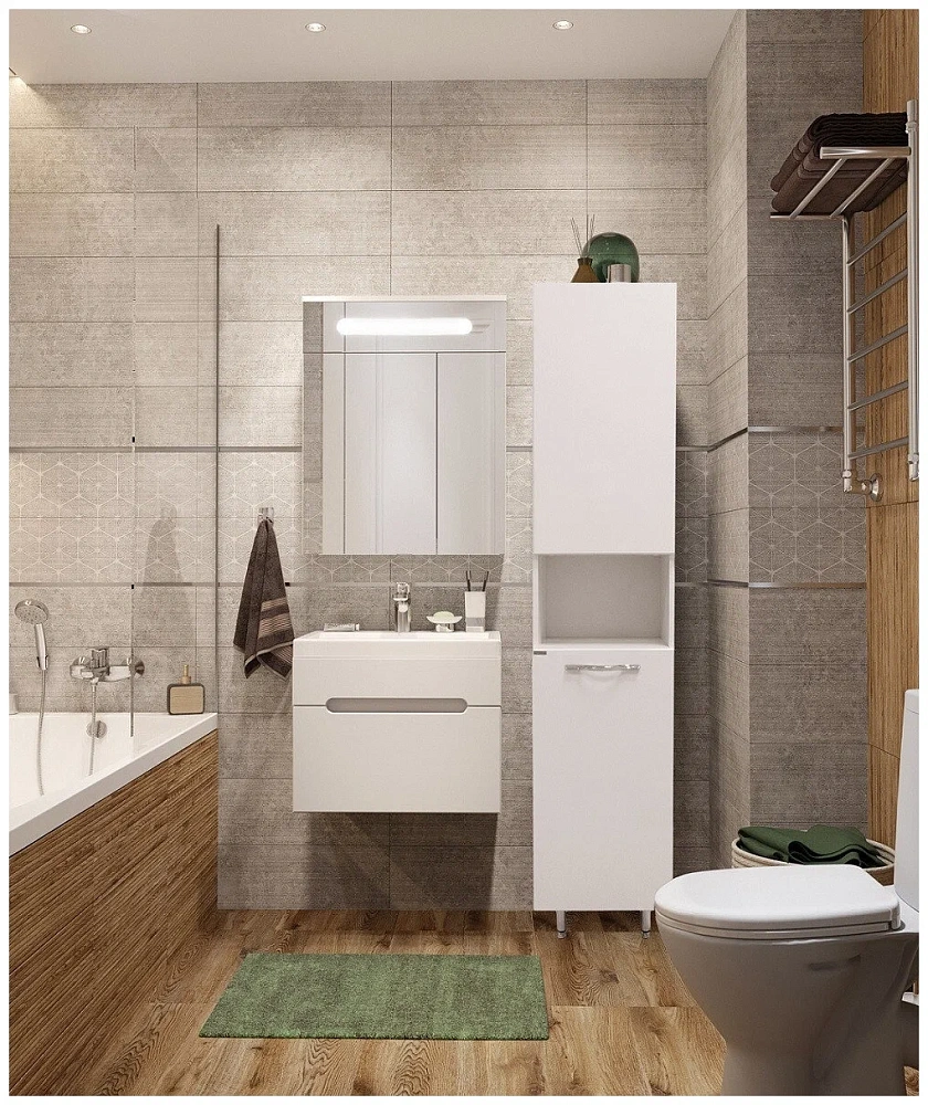 картинка Пенал Аллегро П4k белый Agr.05.04 Aqwella 