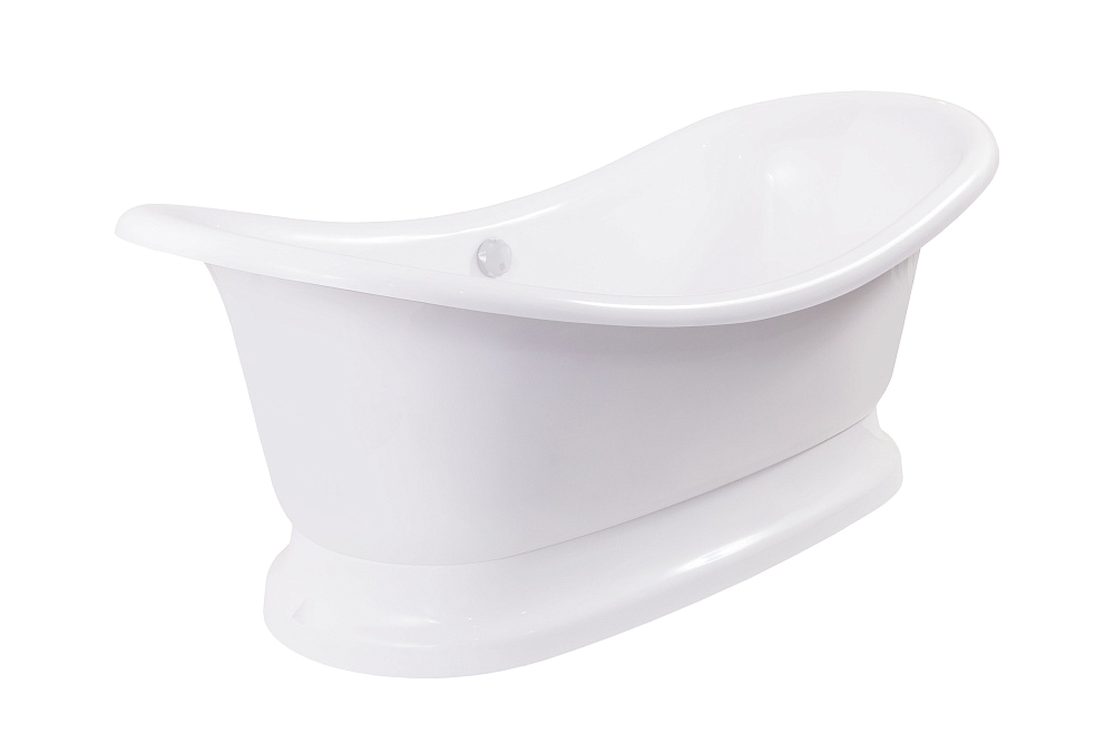 картинка Ванна Фиджи 190*87*79 каменная белая AQUA DE MARCO 